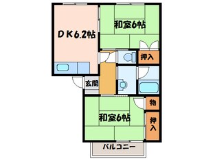 ハーティハイツ繁本の物件間取画像